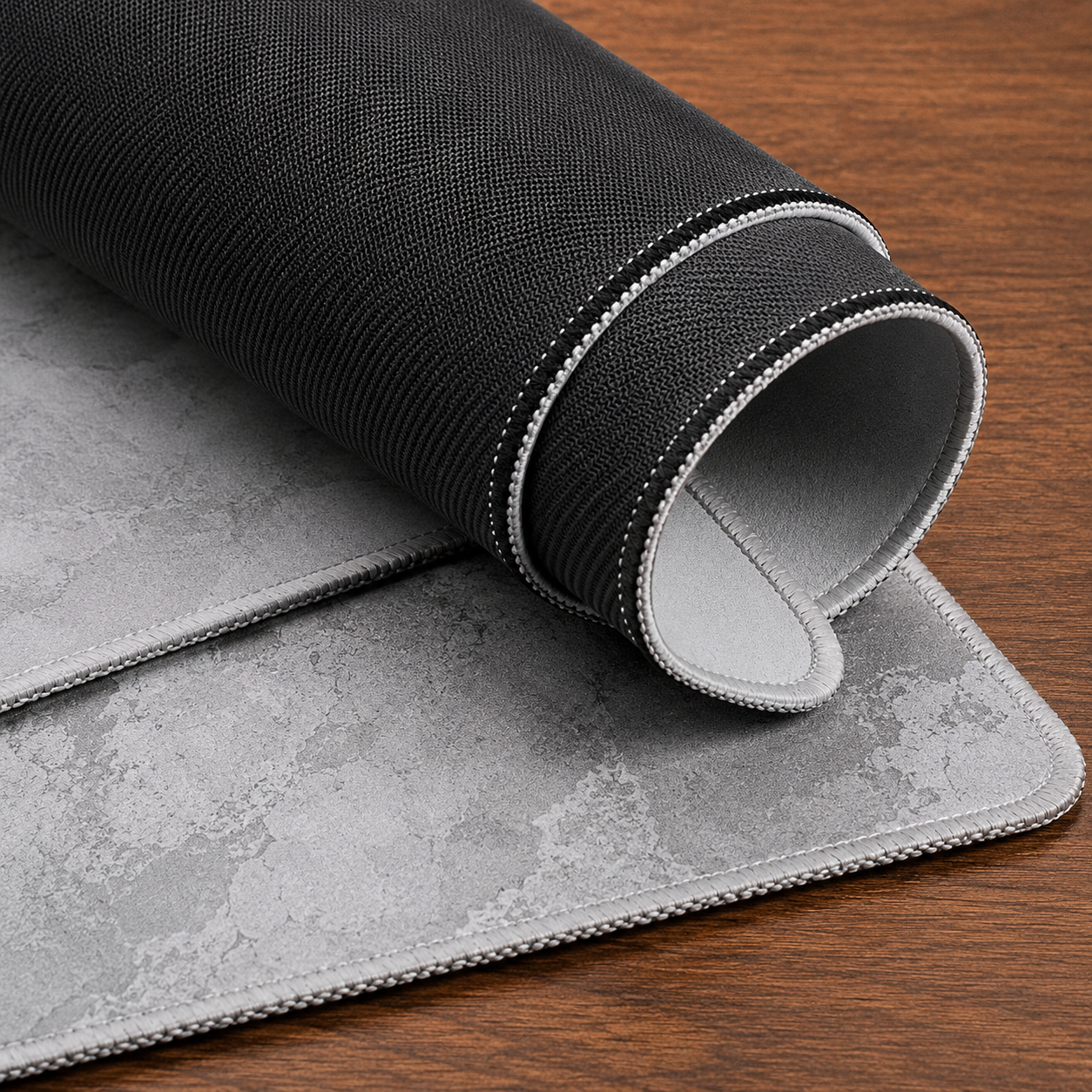 Mouse Pad Extra Grande Cinza para Teclado e Mouse