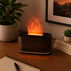 Difusor de Aromas Ultrassônico com Efeito Chama LED