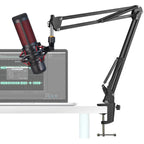 Suporte Articulado Profissional para Microfone Gamer e Podcast