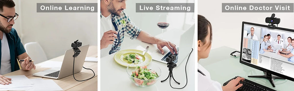 Webcam FIFINE K420 1440p com Microfone Integrado