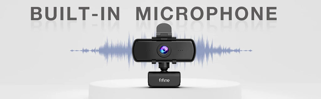 Webcam FIFINE K420 1440p com Microfone Integrado