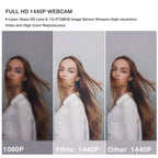 Webcam FIFINE K420 1440p com Microfone Integrado