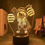 Luminária LED One Piece | Abajur Acrílico Anime com Luffy, Zoro, Chopper e Hancock | Decoração Quarto Infantil e Presente de Aniversário