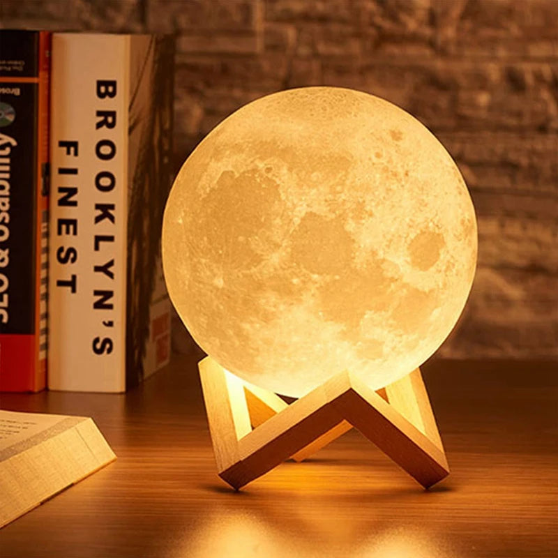 Luminária Lua LED Galaxy Decorativa para Quarto