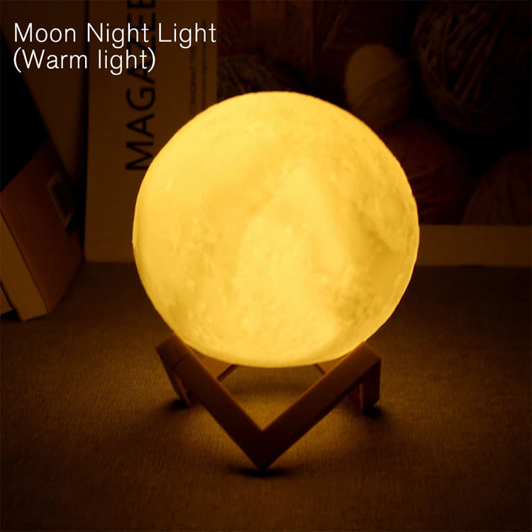 Luminária Lua LED Galaxy Decorativa para Quarto