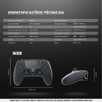 Controle Wireless FANTECH NOVA II para PC, PS4 e Switch