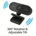 Webcam USB 1080p com Microfone Integrado