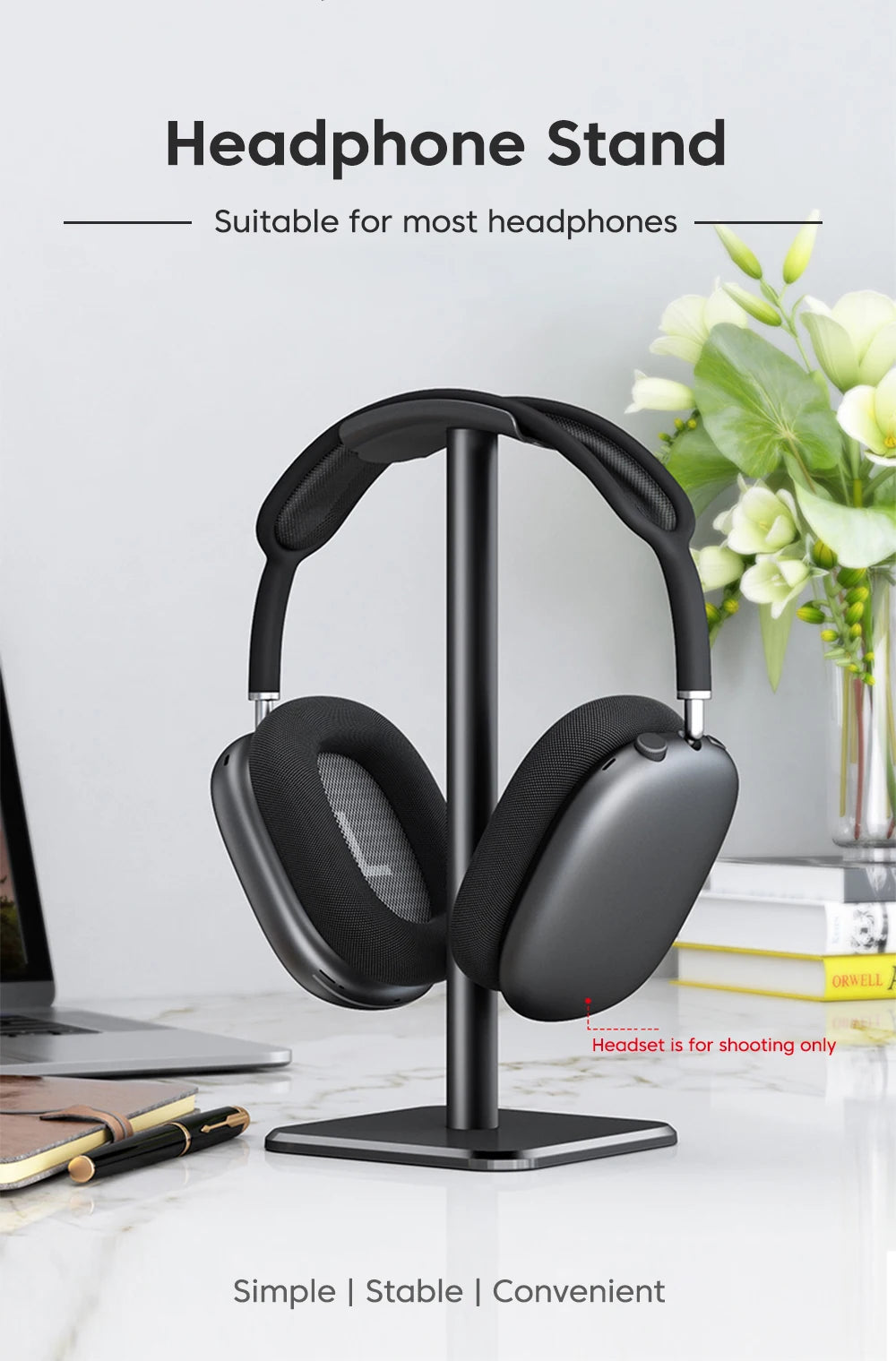 Suporte Premium para Headset em Alumínio Gamer