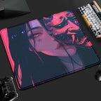 Mouse Pad Gamer Oni Girl 45x40 Antiderrapante Premium
