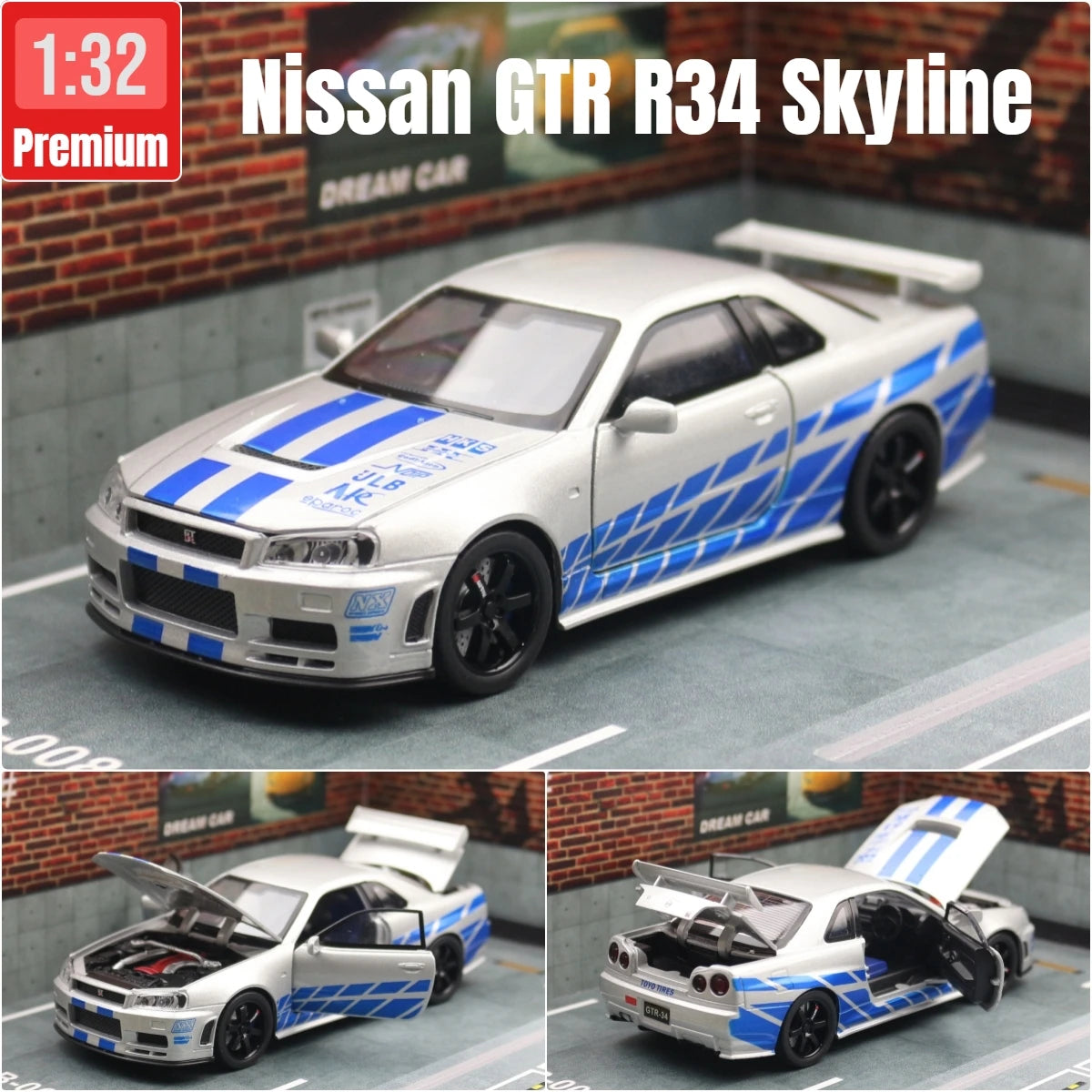 Nissan Skyline R34 JDM 1:32