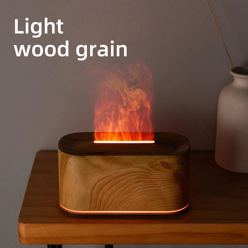 Difusor de Aromas Ultrassônico com Efeito Chama LED