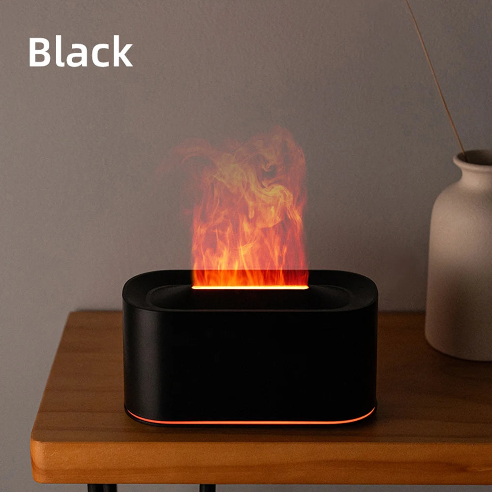 Difusor de Aromas Ultrassônico com Efeito Chama LED