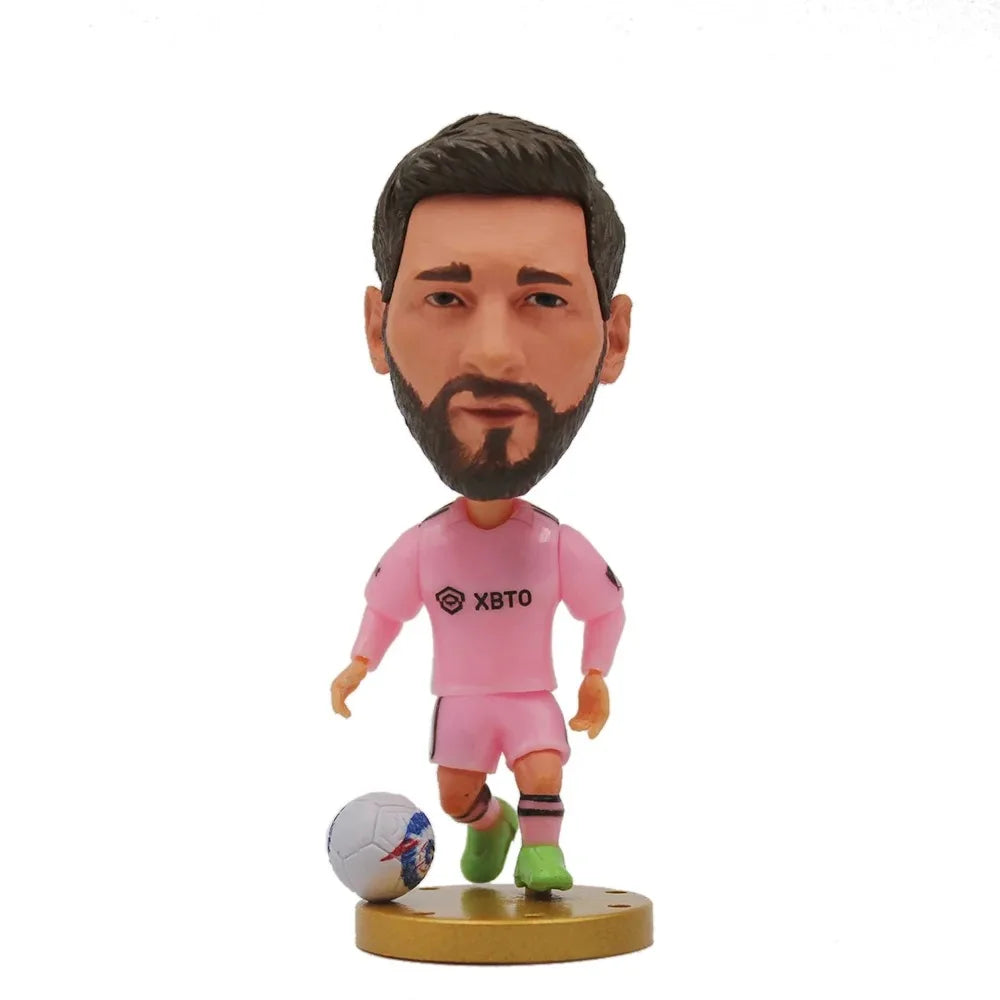 Hot FootballSuperStar HaalandMessiRonaldo 2.5inch Action Figures