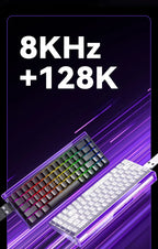 Teclado Mecânico AULA HERO 68HE RGB Gamer 8K