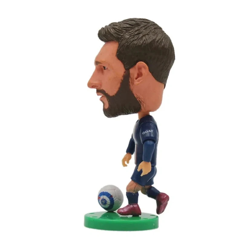 Hot FootballSuperStar HaalandMessiRonaldo 2.5inch Action Figures