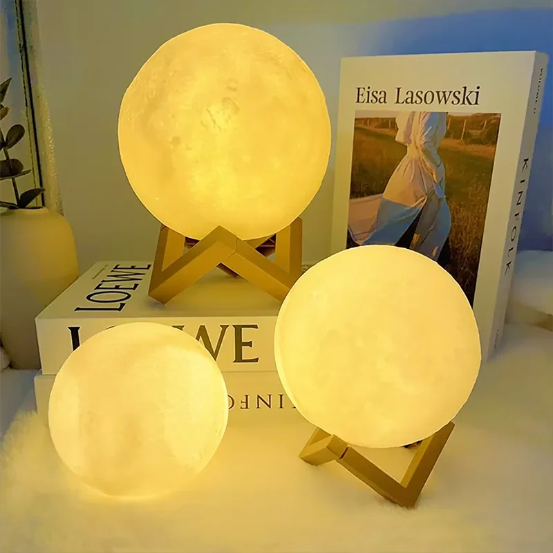 Luminária Lua LED Galaxy Decorativa para Quarto