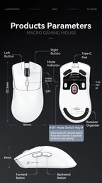 Mouse Gamer Attack Shark R1 Wireless RGB