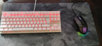 Mouse Pad Extra Grande Cinza para Teclado e Mouse