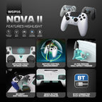 Controle Wireless FANTECH NOVA II para PC, PS4 e Switch