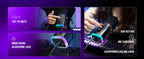 Microfone FIFINE AM8 USB/XLR com RGB e Monitoramento de Áudio