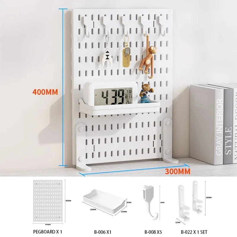 Kit Organizador Pegboard para Mesa e Escritório