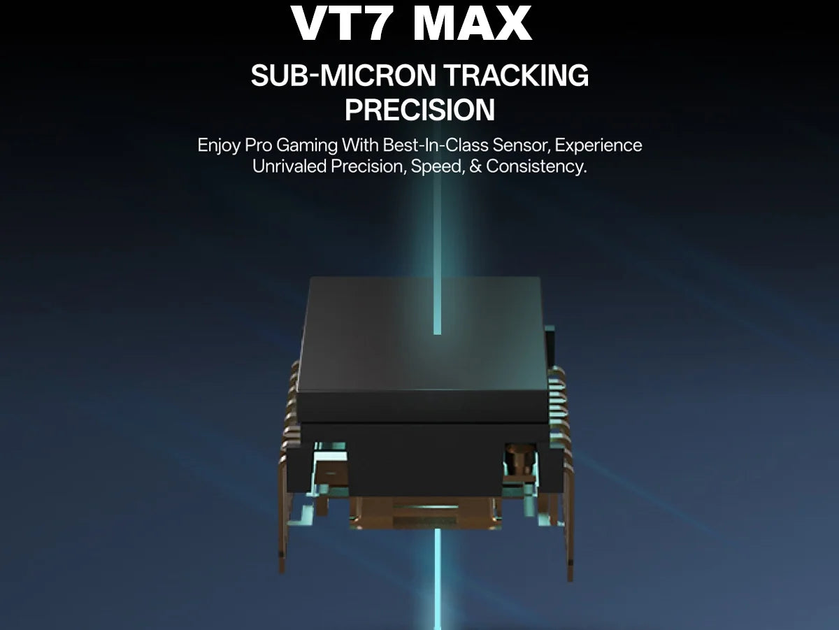 Rapoo VT7 MAX Mouse Gamer Wireless 8K de Alta Performance