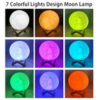 Luminária Lua LED Galaxy Decorativa para Quarto