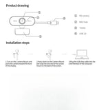 Webcam USB 1080p com Microfone Integrado