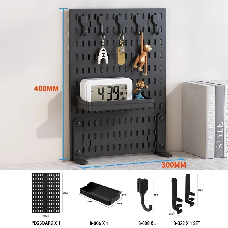 Kit Organizador Pegboard para Mesa e Escritório