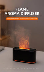 Difusor de Aromas Ultrassônico com Efeito Chama LED