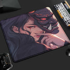 Mouse Pad Gamer Oni Girl 45x40 Antiderrapante Premium