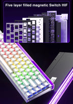 Teclado Mecânico AULA HERO 68HE RGB Gamer 8K