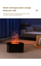 Difusor de Aromas Ultrassônico com Efeito Chama LED