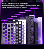 Teclado Mecânico AULA HERO 68HE RGB Gamer 8K