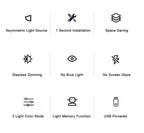 Luminária LED para Monitor de PC com Controle de Brilho