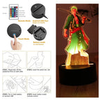 One Piece Luffy & Zoro 3D LED Lamp Action Figures – Anime PVC Collection Model Gift