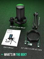 Microfone Condensador FIFINE AmpliGame A2 RGB para Streaming