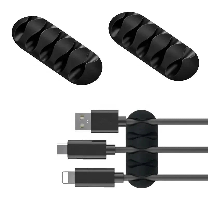 Organizador de Cabos Autoadesivo para Mouse, Teclado e Fones