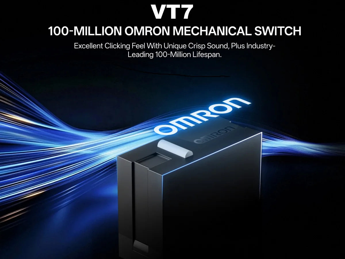 Rapoo VT7 MAX Mouse Gamer Wireless 8K de Alta Performance