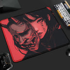 Mouse Pad Gamer Oni Girl 45x40 Antiderrapante Premium