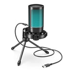 Microfone Condensador FIFINE AmpliGame A2 RGB para Streaming