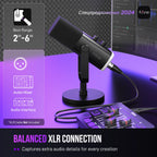 Microfone FIFINE AM8 USB/XLR com RGB e Monitoramento de Áudio
