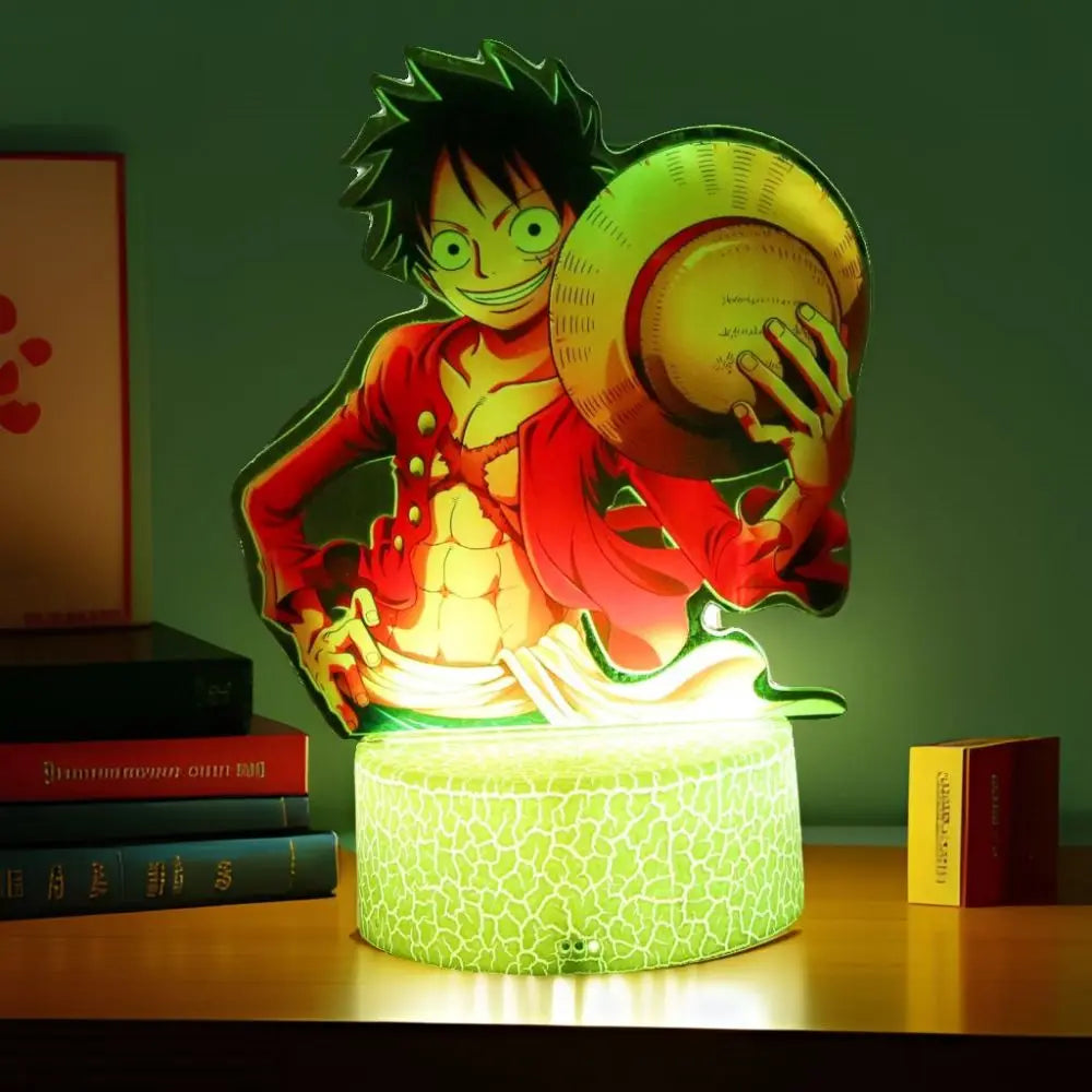 One Piece Luffy & Zoro 3D LED Lamp Action Figures – Anime PVC Collection Model Gift
