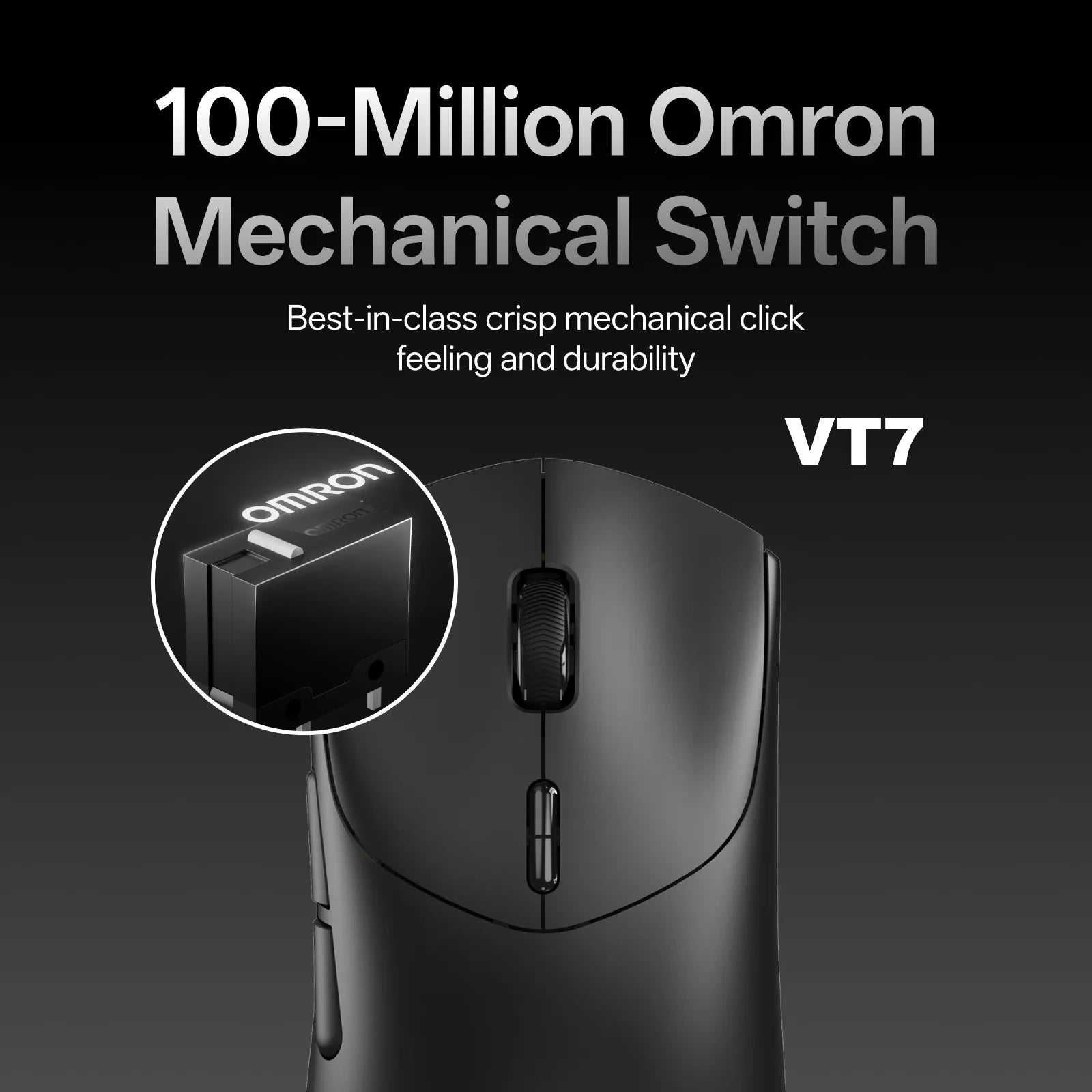 Rapoo VT7 MAX Mouse Gamer Wireless 8K de Alta Performance