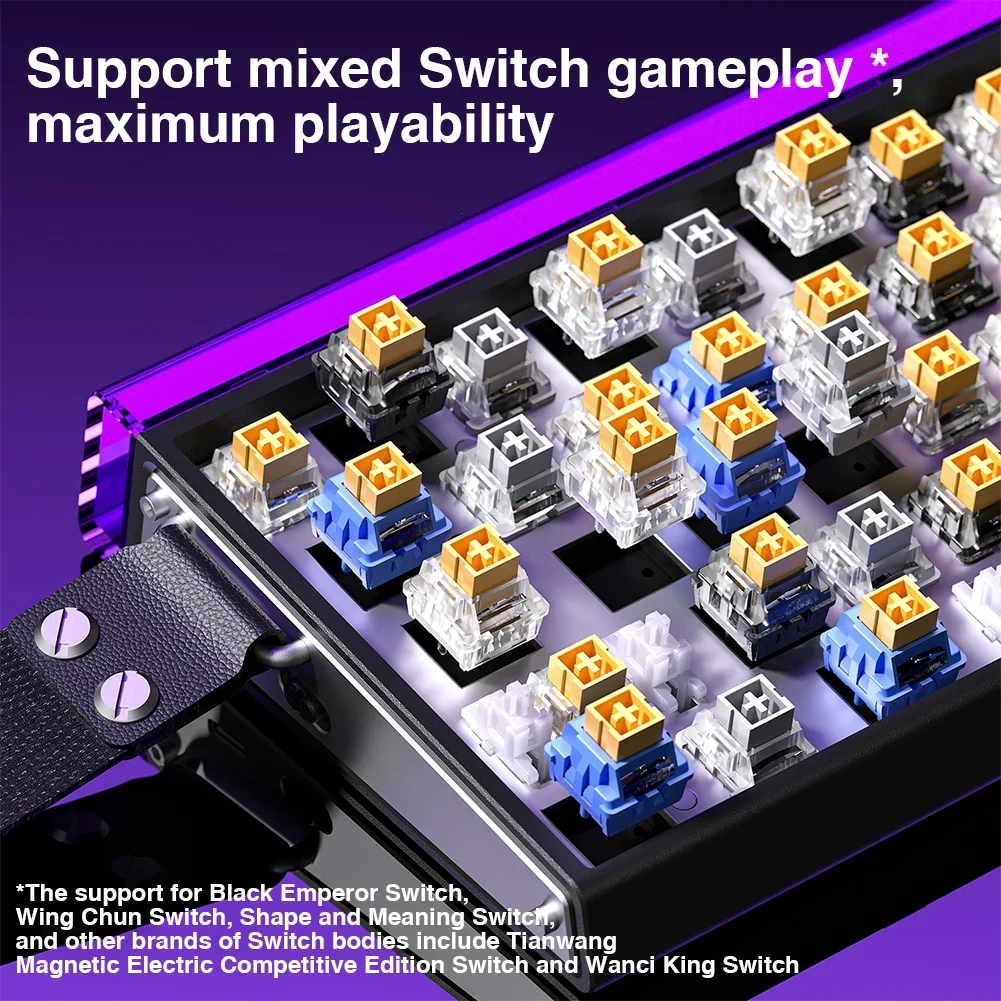 Teclado Mecânico AULA HERO 68HE RGB Gamer 8K