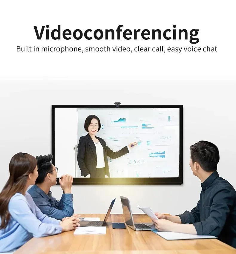 Webcam USB 1080p com Microfone Integrado