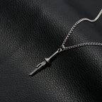 Anime Jujutsu Kaisen Fushiguro Toji Sword Necklace Spear of Tianri Knife Pendant Cosplay Necklaces For Unisex Choker Jewelry
