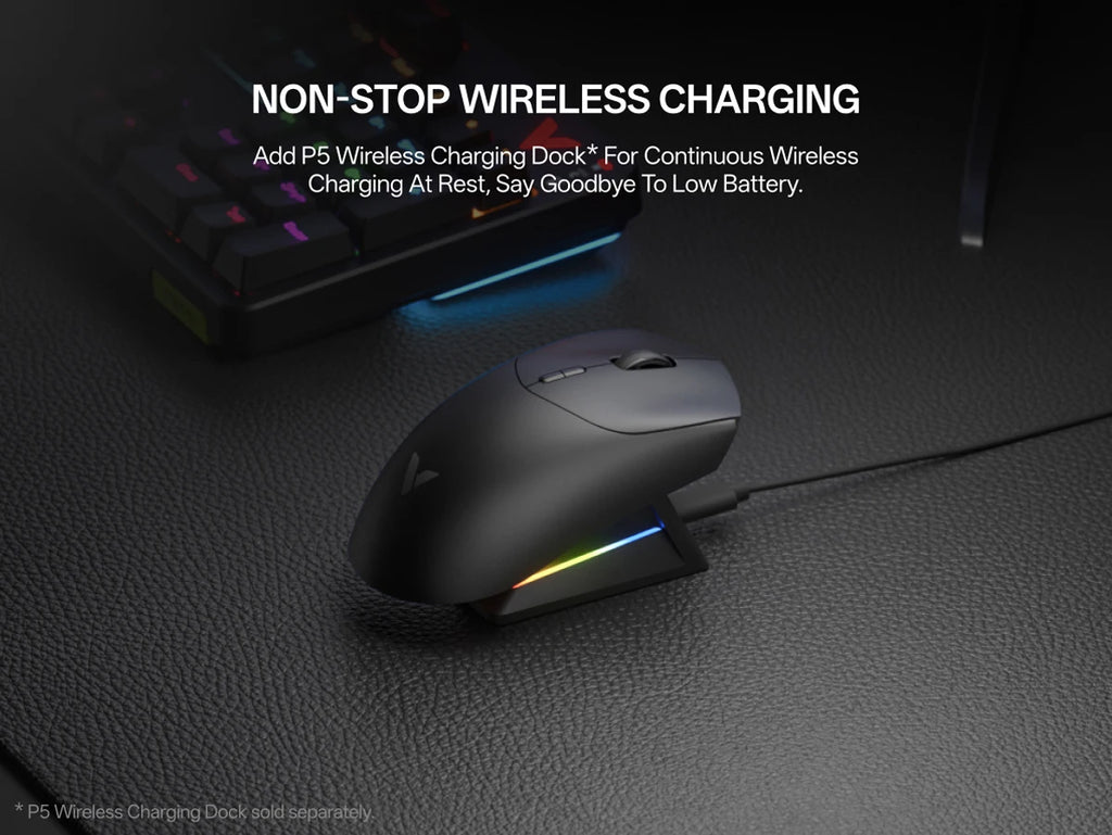 Rapoo VT7 MAX Mouse Gamer Wireless 8K de Alta Performance