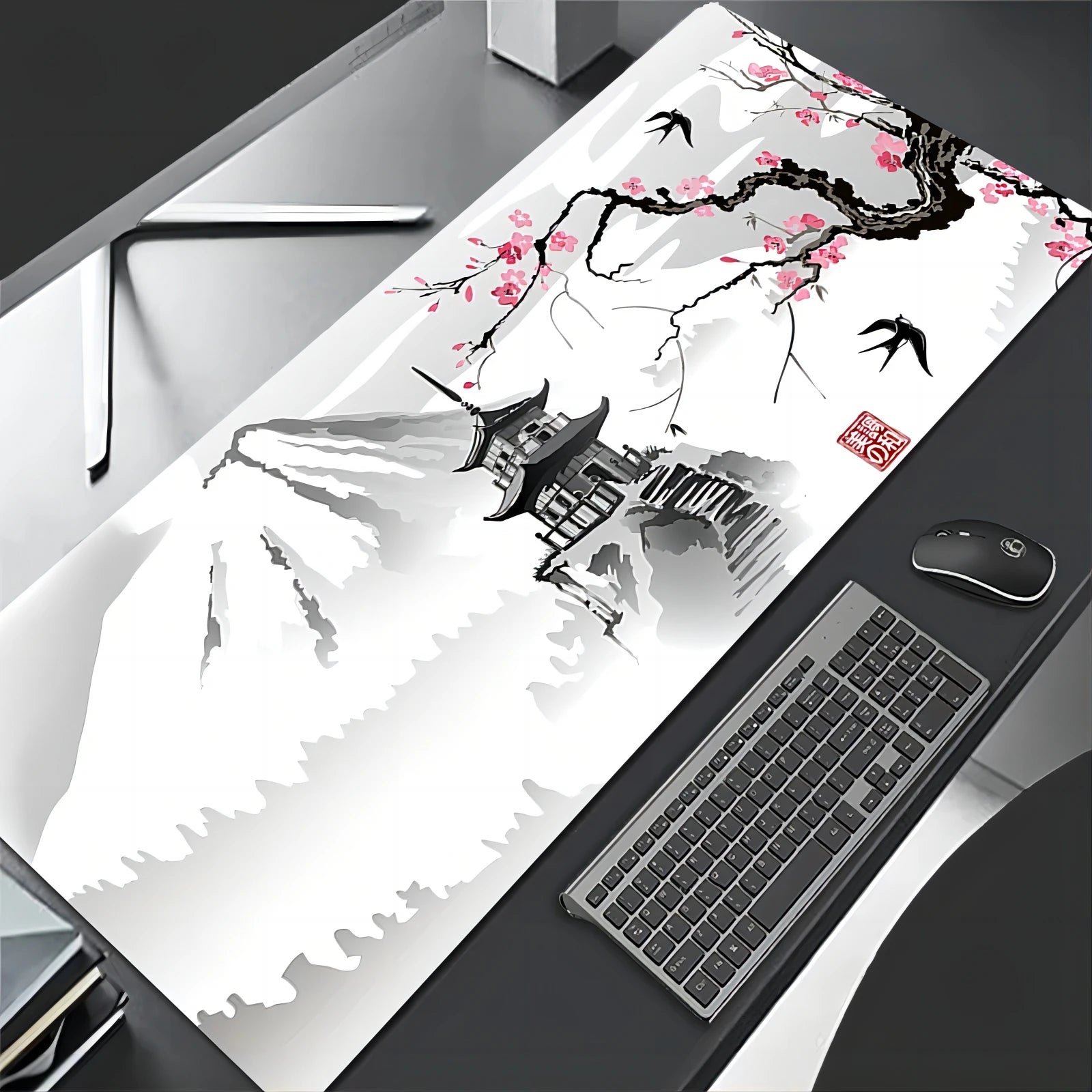 Mouse Pad Gamer Sakura XL Antiderrapante HD
