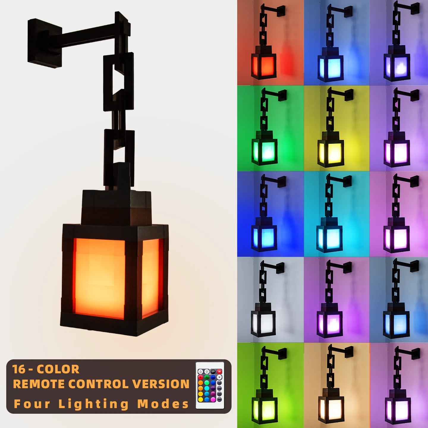 Luminária Pixel RGB 16 Cores